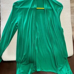 Vibrant Green Open Cardigan